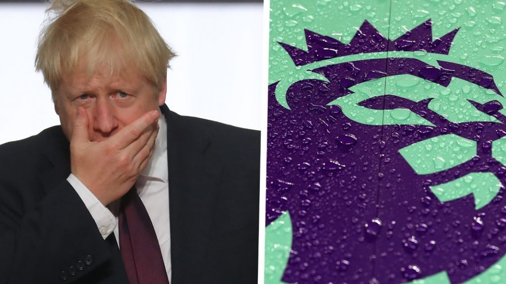 Boris Johnson outlined an idea that would see the return of Premier League football.