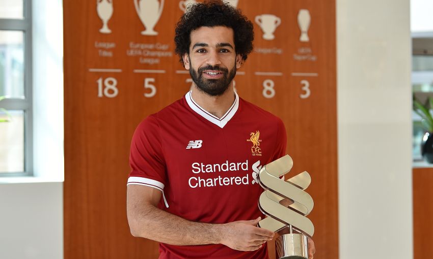 Mohamed Salah named as the best player for the third time in a row