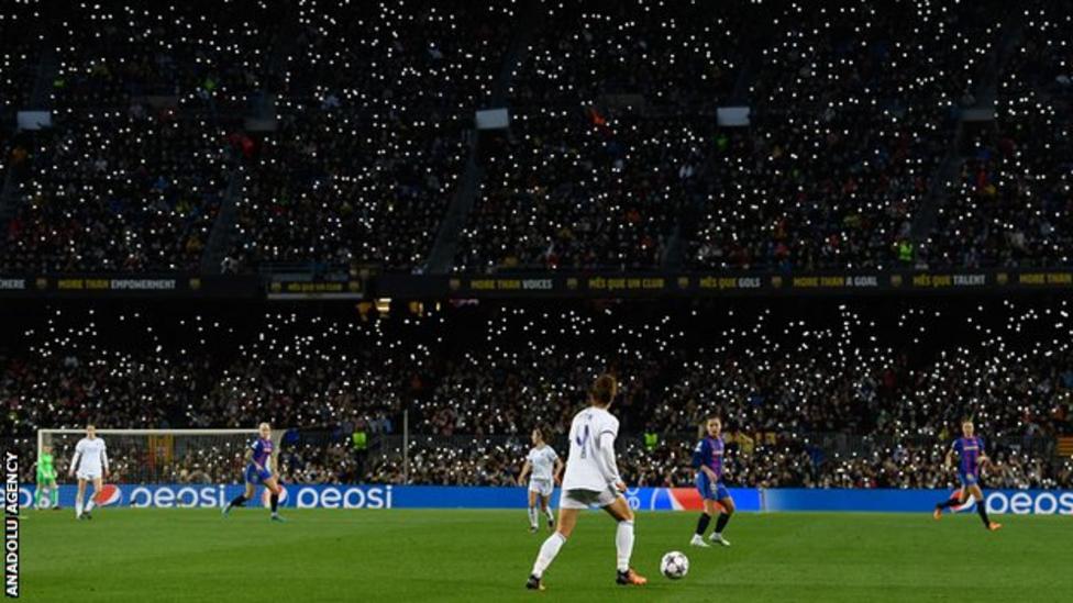 Nou Camp: ‘Magical’ Champions League night for women’s football